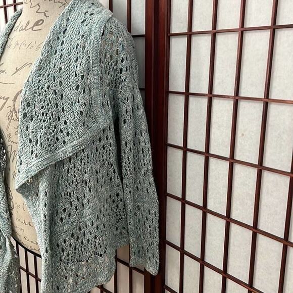 ST JOHN CROTCHET FLY AWAY BEAUTIFUL CARDIGAN SWEATER SIZE S - Picture 2 of 5